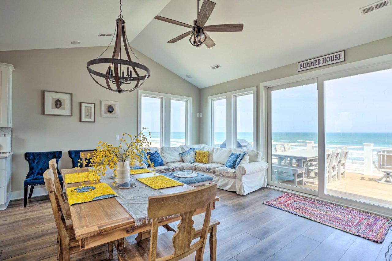 Beachfront Oasis With 2 Large Decks, Bbq And Views! Topsail Beach Dış mekan fotoğraf